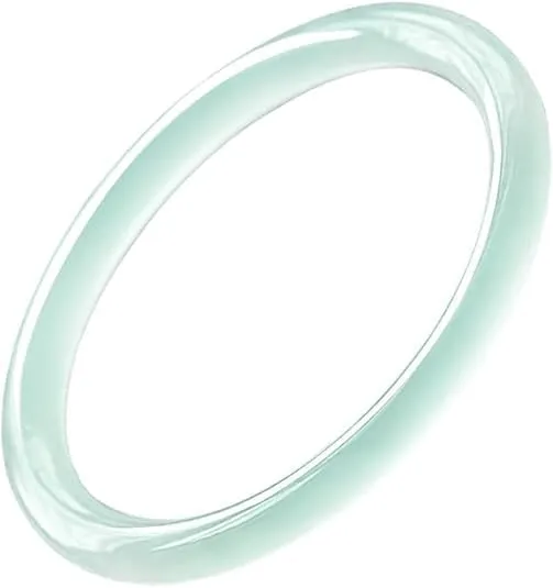 URED Floating Green Jade Bangle Bracelet